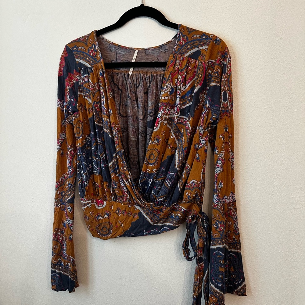 Free people Bohemian Wrap Top in Multicolor by Free People